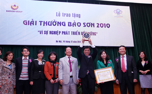  Lễ trao tặng Giải thưởng Bảo Sơn năm 2010 dành cho dự án: “Điều tra, đánh giá, thống kê, quy hoạch các khu bảo tồn vùng đất ngập nước có ý nghĩa quốc tế, quốc gia”